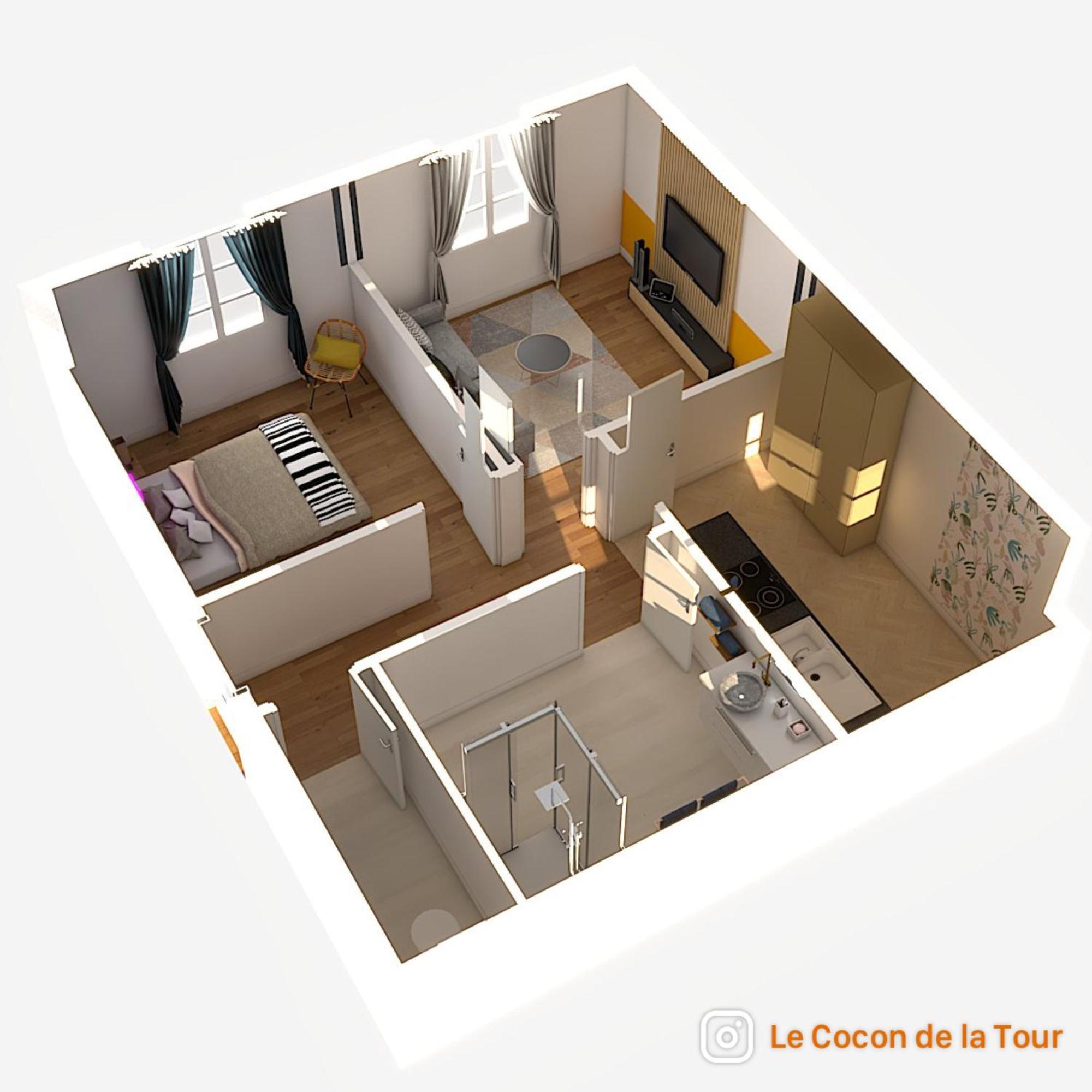 Le Cocon De La Tour -Vip-Compiegne-Hyper Centre Daire Dış mekan fotoğraf